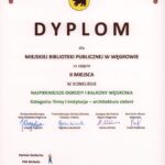Dyplom dla MBP w Węgrowie